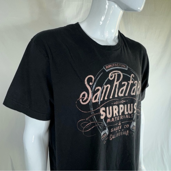 Old Navy Men’s San Rafael Surplus Materials Black Short Sleeve Tee - Picture 2 of 5